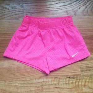 Nike mesh shorts.  Size 4t. Hot Pink.